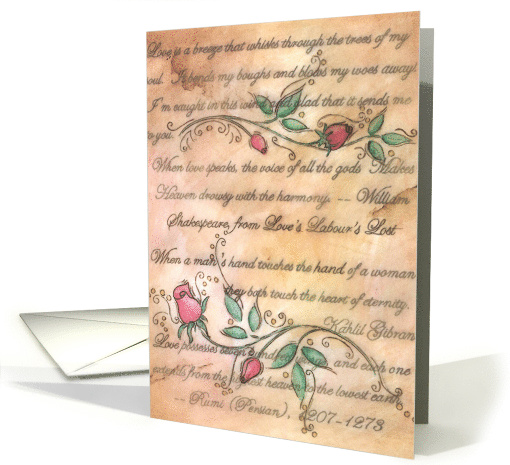 Loves Poetry card (92405)