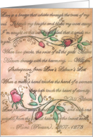 Loves Poetry card