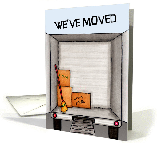 We've Moved Card, Moving Truck card (932906)