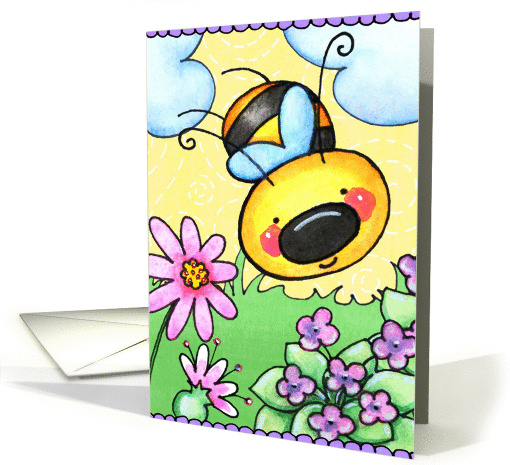Spring Bee card (93713)