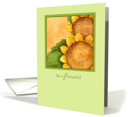 Sunflowers card (94054)