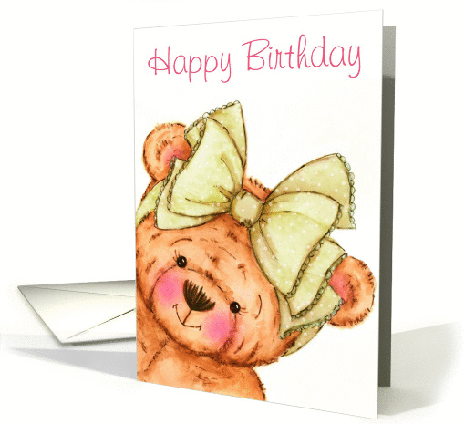 Teddy Bear Birthday card (94633)