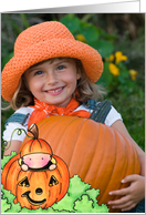 Baby In Jack-O-Lantern Halloween Card