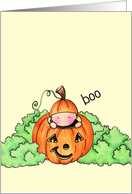 Baby In Jack-O-Lantern Halloween Card