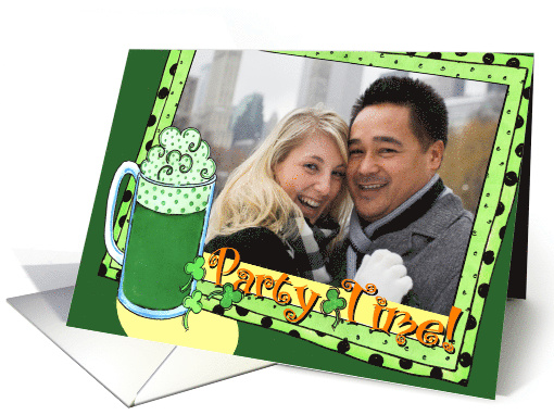 St. Patrick's Day, Photo Insert Party Time card (958819)