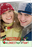 Christmas Eve Is The Longest Night Photo Insert Christmas Card