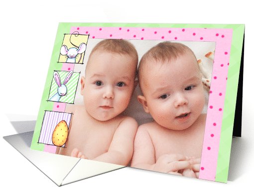 Sweet Creatures Photo Insert Easter card (989359)