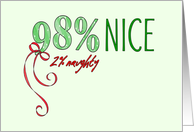98% Nice Christmas Card