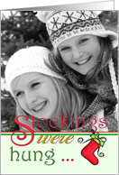 The Stockings Were Hung Photo Insert Christmas Card