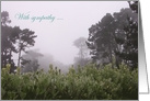 Receding Mist, sympathy card