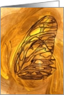 Golden Butterfly Wings Card