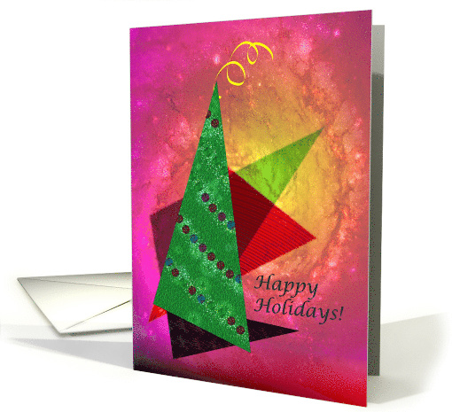 Curlicue triangle holidays card (1751546)