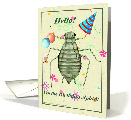 Birthday Aphid card (94036)