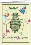 Birthday Aphid card