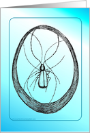 Blue Bug of Happiness card