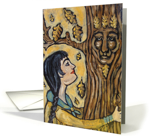 Oak Maiden card (102103)