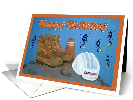 Construction ~ Happy Birthday card (110279)