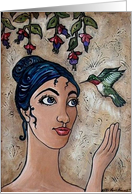 Humming Bird card