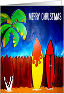 Surf Christmas card