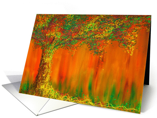 Orange Tree card (95155)