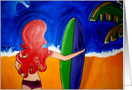 Surfer Girl card