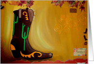 COWBOY BOOT card