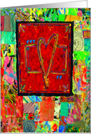 GRAFFITI HEART card