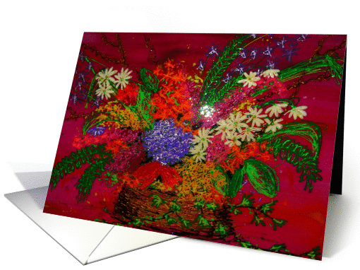 FLOWER BASKET card (95721)