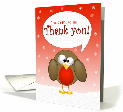 Christmas Thank You card (112967)