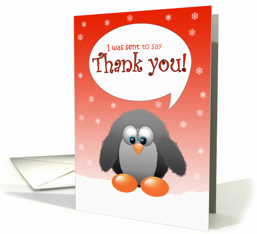 Christmas Thank You card (112969)