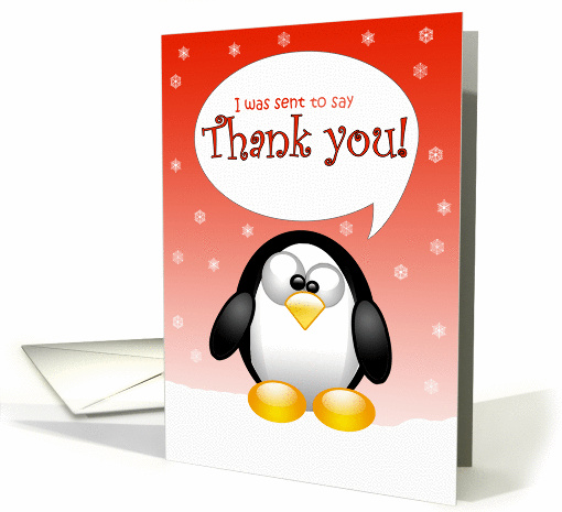 Christmas Thank You card (112983)