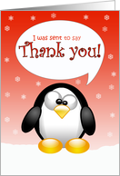 Christmas Thank You card