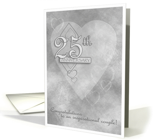 25th Wedding Anniversary card (128524)