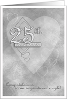 25th Wedding Anniversary card