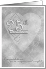 25th Wedding Anniversary card