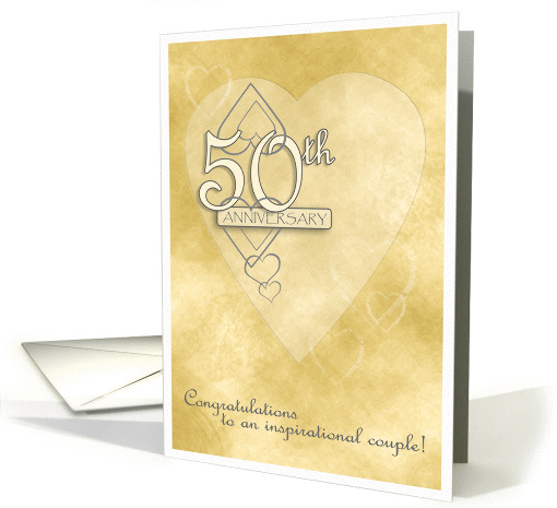 50th Wedding Anniversary card (128526)