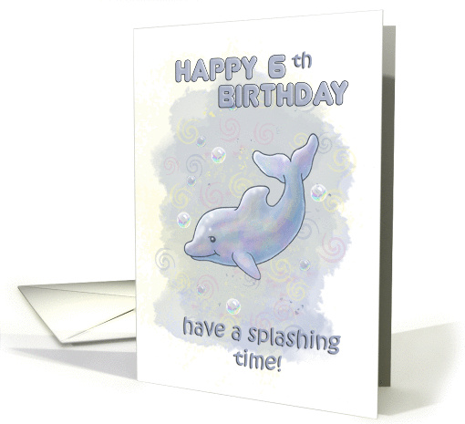 Happy 6th Birthday card (133098)