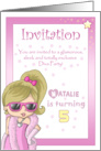 Diva Invitation - Natalie card