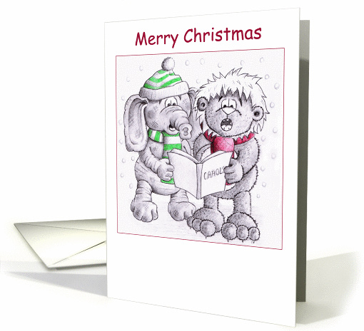 Lilon and Flump - Merry Christmas card (96122)