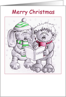 Lilon and Flump - Merry Christmas card