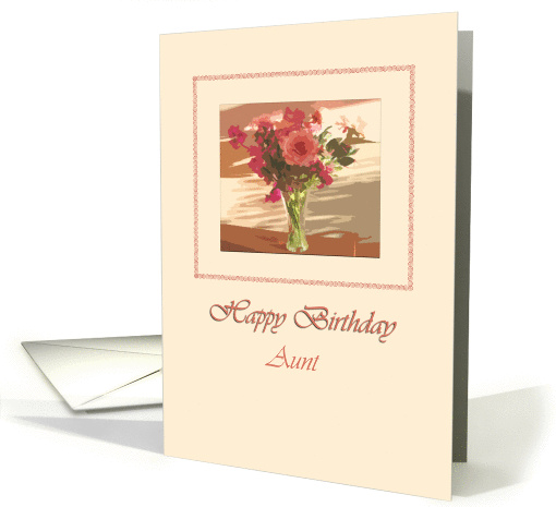 Flowers 1 - Aunt card (96500)