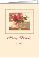 Flowers 1 - Aunt card