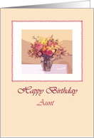 Flowers 2 - Aunt card