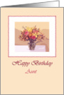 Flowers 2 - Aunt card