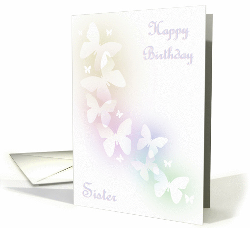 Happy Birthday Sister card (97554)