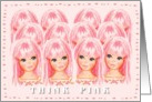 THINK PINK power in numbers Breast Cancer Awareness card