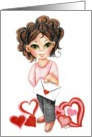 Valentines Be Mine For You Hearts card