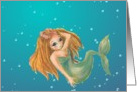 Mermaid in Bubbley Water card