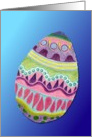 Dyed Easter Egg for Springtime card