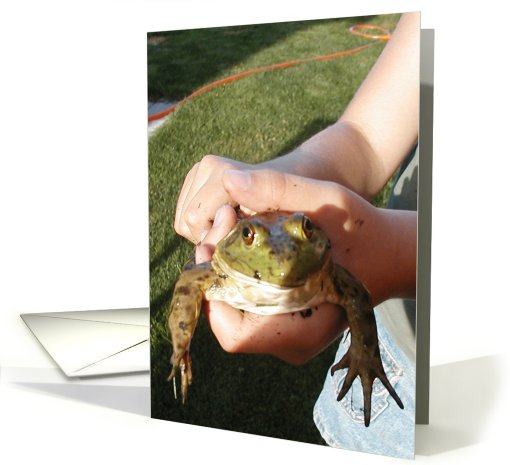 Look I Found a Frog All or Any Occasion Blank card (108660)
